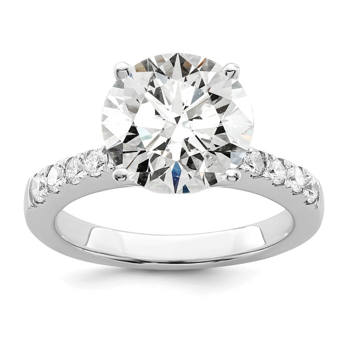 Buy 14K White Gold Semi-Mount Engagement Ring for 2 Carat Stone - Stylish Design-1