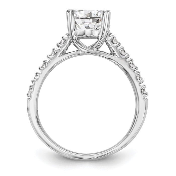 Buy Exclusive 14K White Gold Semi-Mount Engagement Ring, 1.5 Carat Center-2