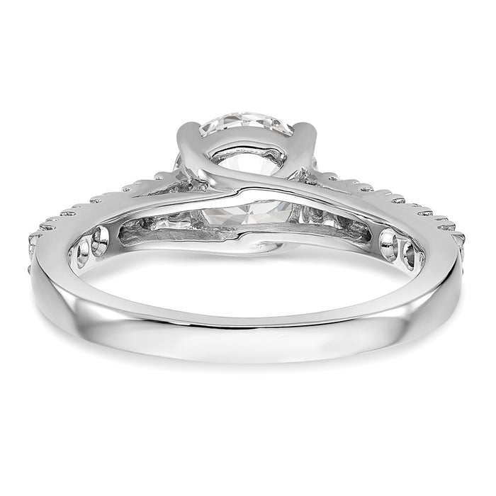 Buy Exclusive 14K White Gold Semi-Mount Engagement Ring, 1.5 Carat Center-5