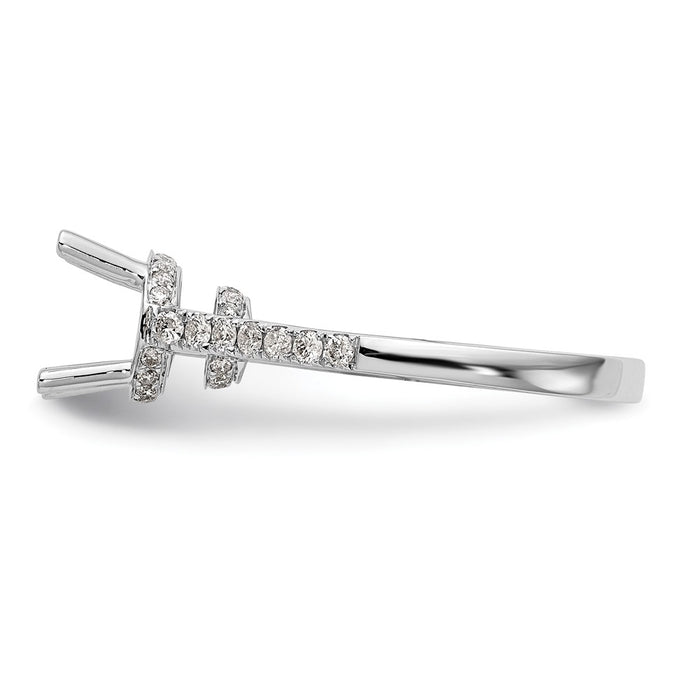 Buy Exclusive 14K White Gold Semi-Mount Engagement Ring for 1.25 Carat-3