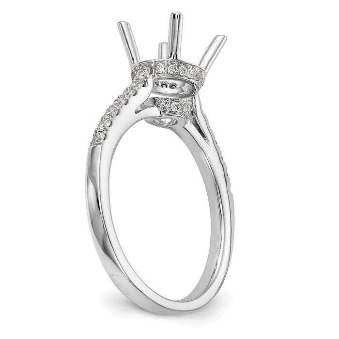 Buy Exclusive 14K White Gold Semi-Mount Engagement Ring for 1.25 Carat-6