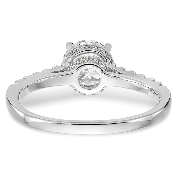 Buy Stylish 14K White Gold Semi-Mount Engagement Ring for 1.5 Carat Stone-5