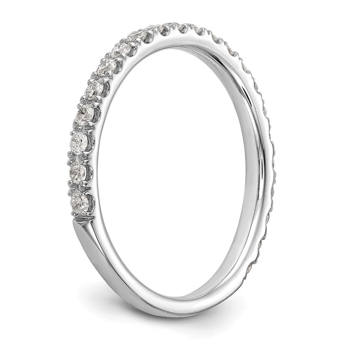 Buy Stylish 14K White Gold 3/8 Carat Diamond Wedding Band - Complete Set-6
