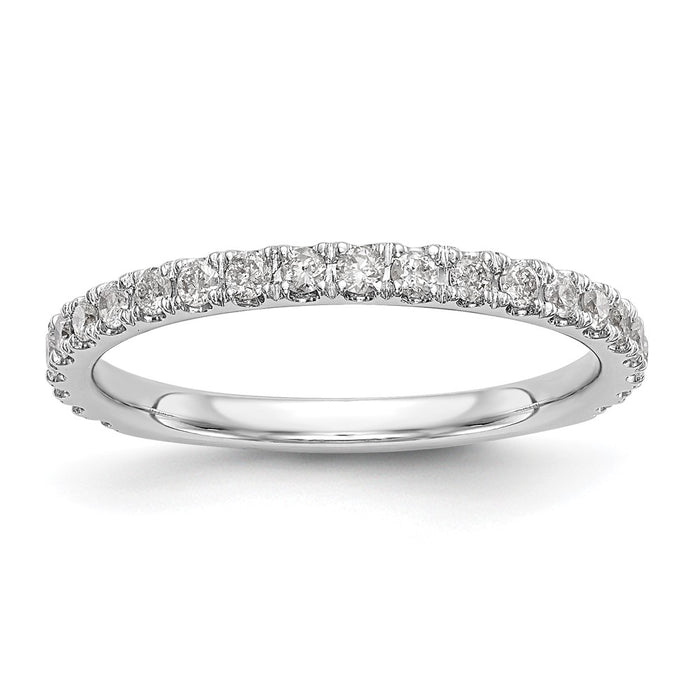 Buy Stylish 14K White Gold 3/8 Carat Diamond Wedding Band - Complete Set-1