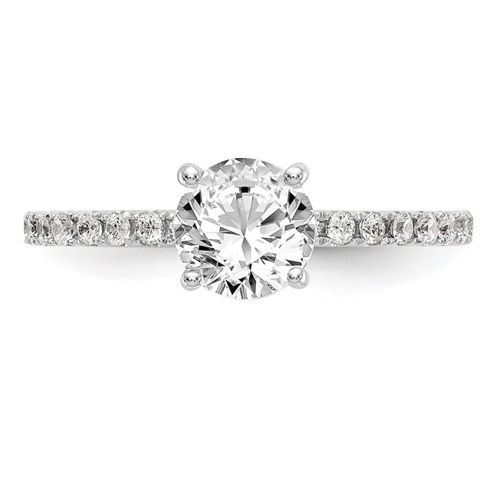 Buy Exclusive 14K White Gold Semi-Mount Engagement Ring for 1 Carat Stone-3
