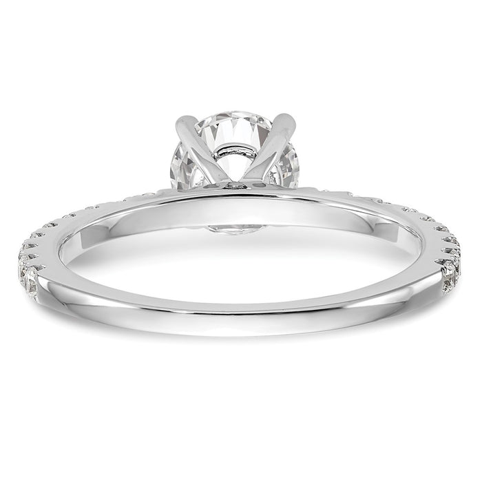 Buy Exclusive 14K White Gold Semi-Mount Engagement Ring for 1 Carat Stone-4