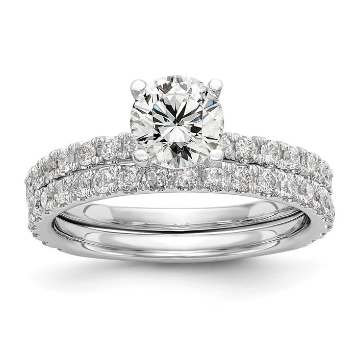 Buy Exclusive 14K White Gold Semi-Mount Engagement Ring for 1 Carat Stone-6