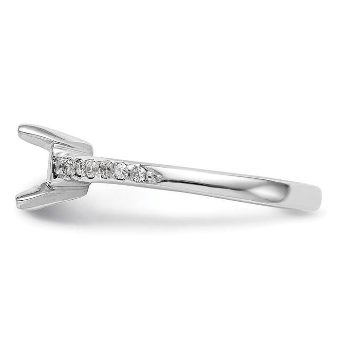 Buy Exclusive 14K White Gold Semi-Mount Engagement Ring for 1 Carat Stone-3