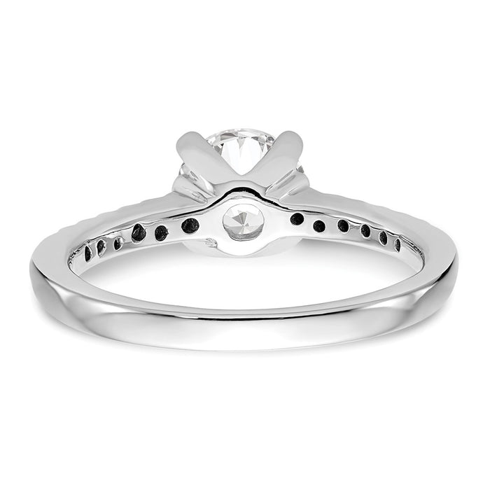 Buy Exclusive 14K White Gold Semi-Mount Engagement Ring for 1 Carat Stone-5