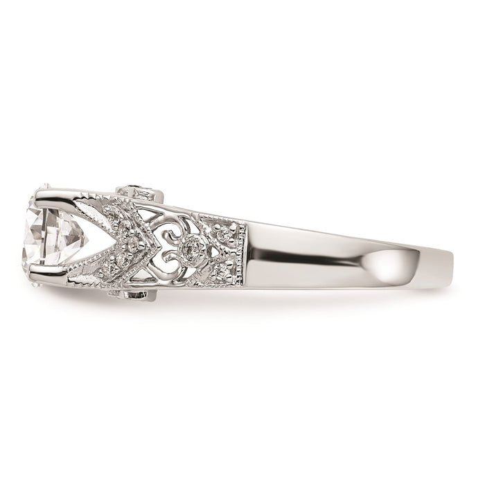 Buy Stylish 14K White Gold Engagement Ring Setting - Affordable Luxury Design-3