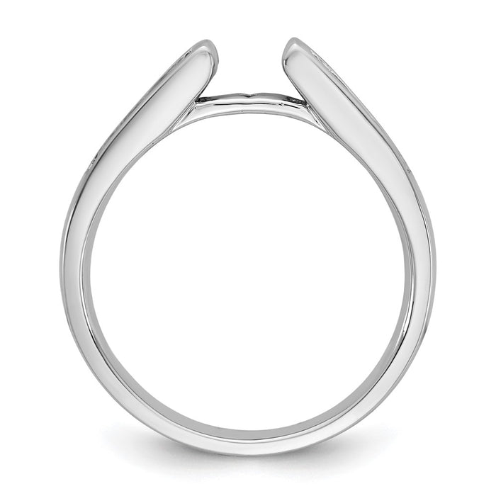 Buy Exclusive 14K White Gold Semi-Mount Engagement Ring with 3/8 Carat Diamonds-2