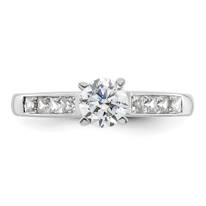 Buy Exclusive 14K White Gold Semi-Mount Engagement Ring with 3/8 Carat Diamonds-4