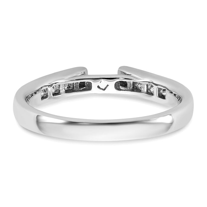 Buy Exclusive 14K White Gold Semi-Mount Engagement Ring with 3/8 Carat Diamonds-5