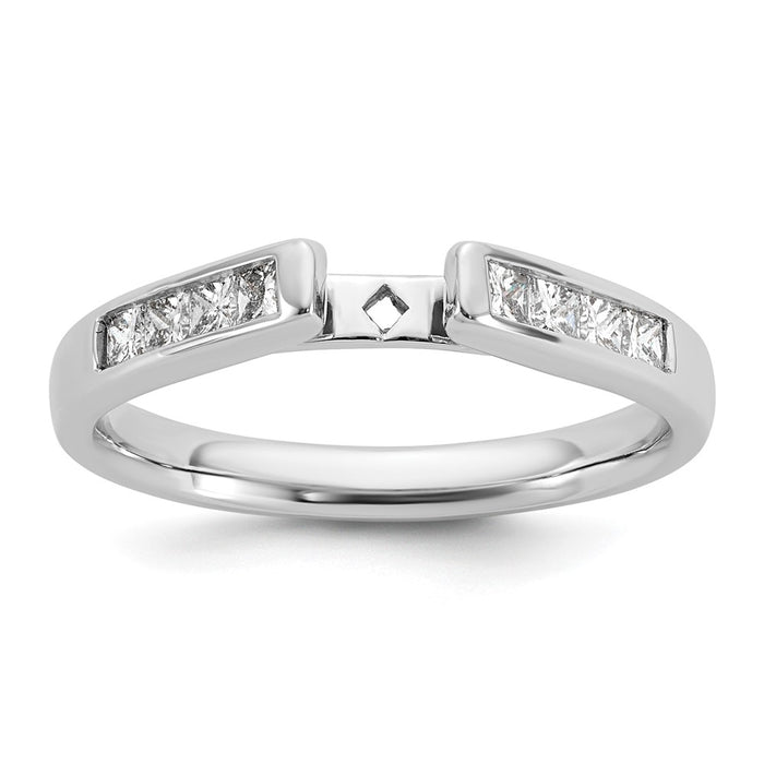 Buy Exclusive 14K White Gold Semi-Mount Engagement Ring with 3/8 Carat Diamonds-1