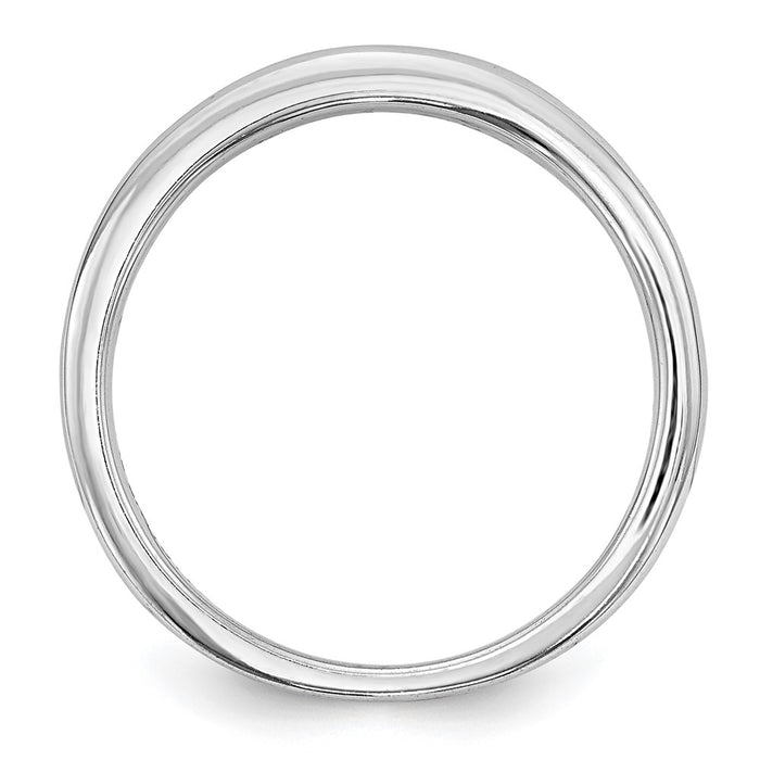 Buy Stylish 14K White Gold Wedding Band with 1/5 Carat Diamonds - Value!-2