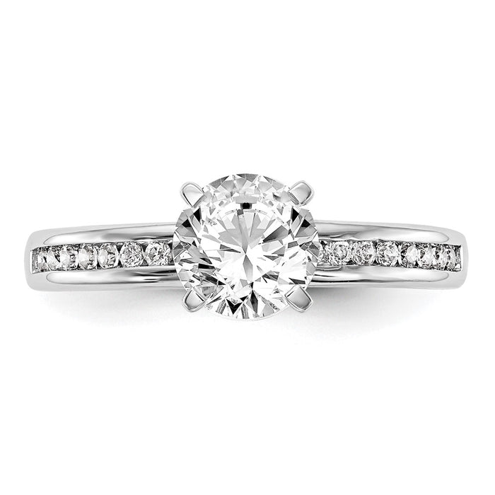 Buy Exclusive 14K White Gold Engagement Ring, 1/5 Carat Diamonds, Stylish Design-4