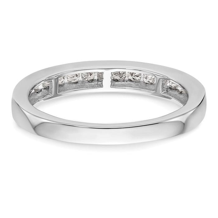 Buy Exclusive 14K White Gold 1/2 Carat Diamond Wedding Band - Stylish Value-5