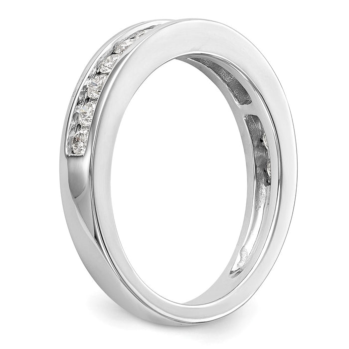 Buy Exclusive 14K White Gold 1/2 Carat Diamond Wedding Band - Stylish Value-6