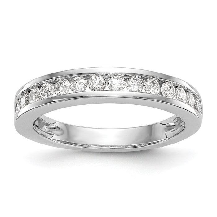 Buy Exclusive 14K White Gold 1/2 Carat Diamond Wedding Band - Stylish Value-1