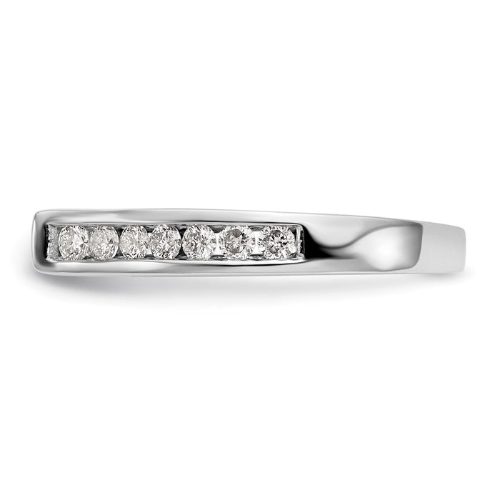 Exclusive 14K White Gold Engagement Ring - 1/3 Carat Diamond, Stylish Design-3