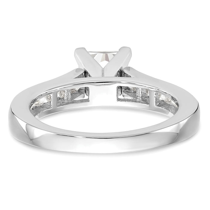 Exclusive 14K White Gold Engagement Ring - 1/3 Carat Diamond, Stylish Design-5