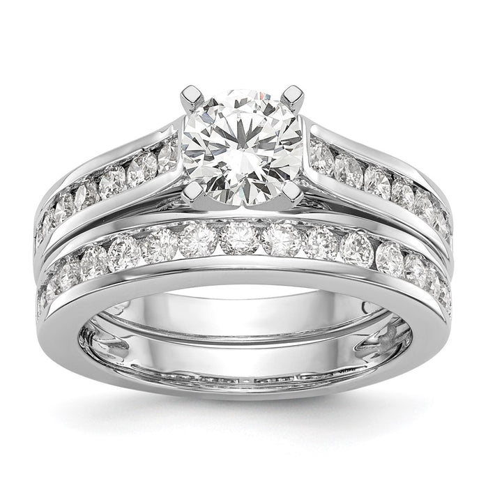 Exclusive 14K White Gold Engagement Ring - 1/3 Carat Diamond, Stylish Design-7