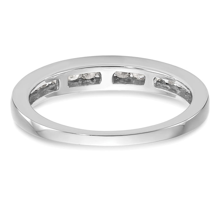 Buy Stylish 14K White Gold Wedding Band - 1/3 Carat Diamond, Affordable Price!-5
