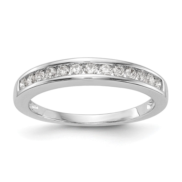 Buy Stylish 14K White Gold Wedding Band - 1/3 Carat Diamond, Affordable Price!-1