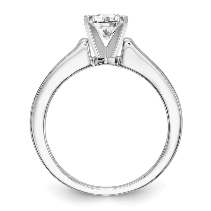 Buy Stylish 14K White Gold Semi-Mount Engagement Ring with 1/4 Carat Diamonds-2