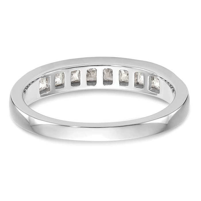 Buy Exclusive 14K White Gold Band with 8 Princess Cut Diamonds, 1/2 Carat-5