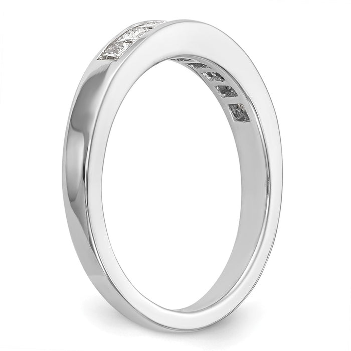 High-Quality 14K White Gold Diamond Eternity Wedding Band | Stylish Value Ring-7