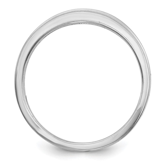 Buy Stylish 10K White Gold Wedding Band with 1/8 Carat Diamonds - Value Choice-2