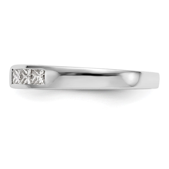 High-Quality 14K White Gold Engagement Ring, 3/8 Carat Diamonds, Stylish Price-3