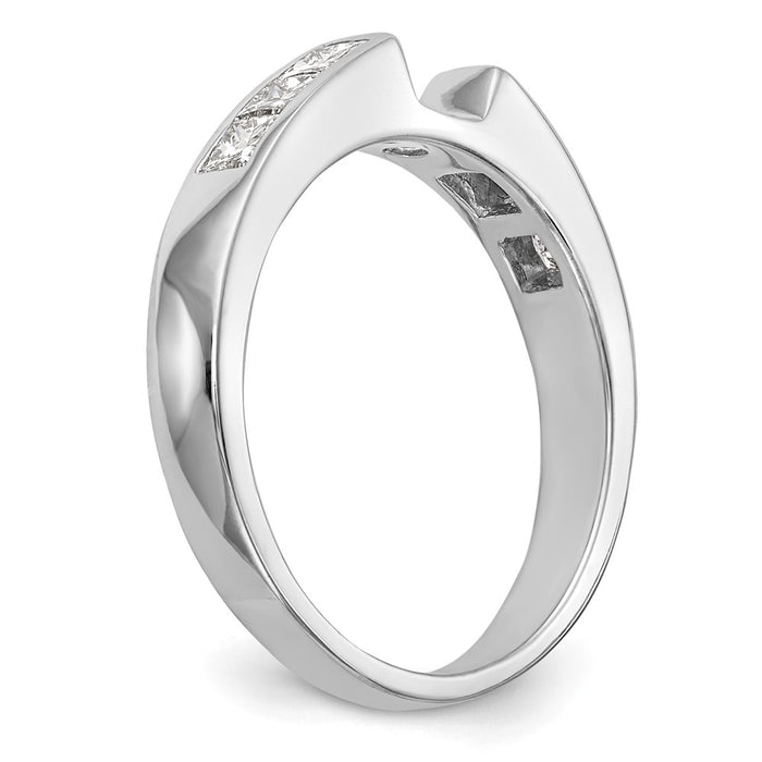 High-Quality 14K White Gold Engagement Ring, 3/8 Carat Diamonds, Stylish Price-6