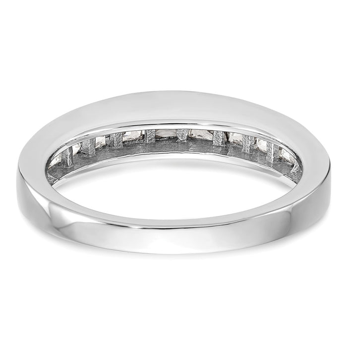 Buy Stylish 14K White Gold Wedding Band with 1 Carat Princess Cut Diamonds-5
