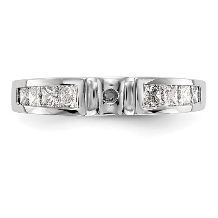 Buy Exclusive 14K White Gold Semi-Mount Engagement Ring with 3/4 Carat Diamonds-4
