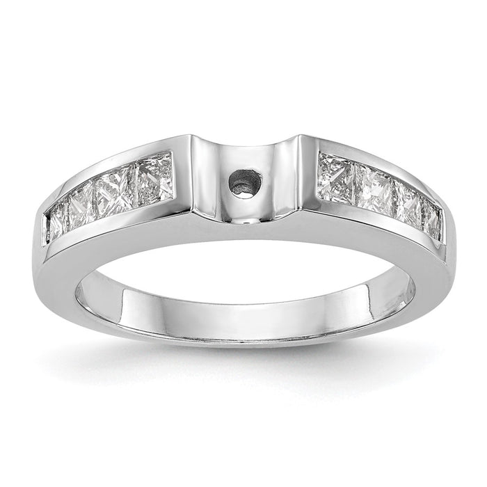 Buy Exclusive 14K White Gold Semi-Mount Engagement Ring with 3/4 Carat Diamonds-8