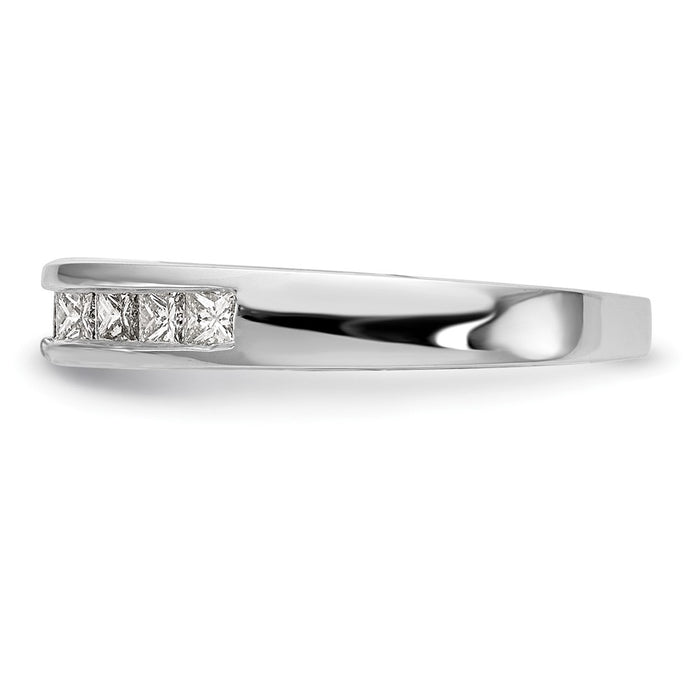 Buy 14K White Gold Channel-Set Semi-Mount Engagement Ring, 3/8 Carat Diamonds - Stylish Value!-3