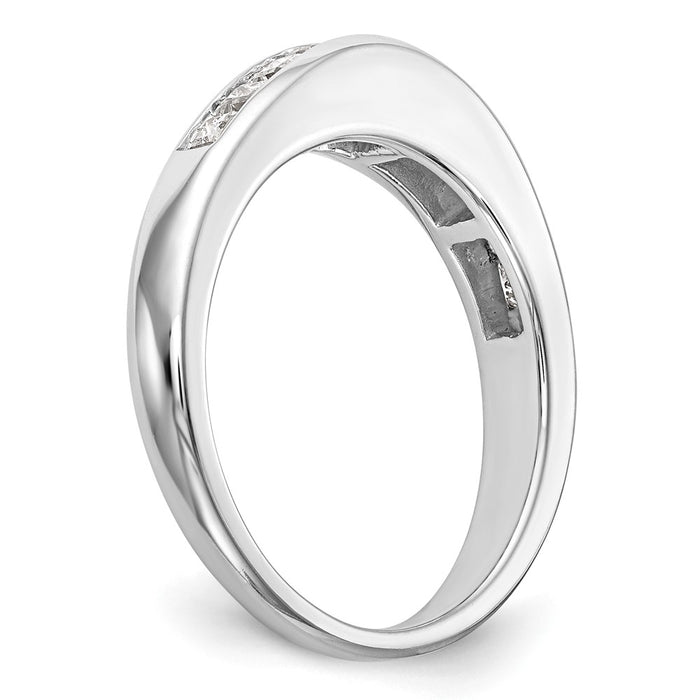 Buy Exclusive 14K White Gold Wedding Band - 3/4 Carat Diamond, Stylish Design-6