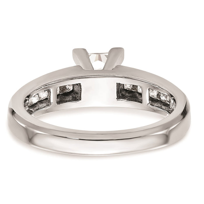 Buy Stylish 14K White Gold Princess Cut Engagement Ring Setting - Exclusive Value-5