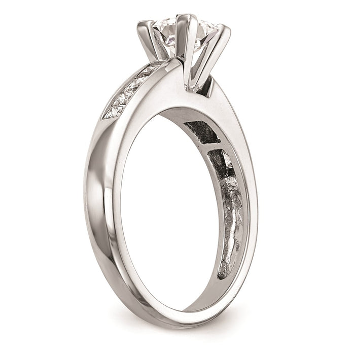 Buy Stylish 14K White Gold Princess Cut Engagement Ring Setting - Exclusive Value-6