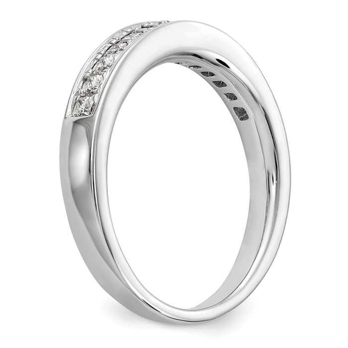 Buy Affordable 14K White Gold Wedding Band | 1/2 Carat Channel-Set Diamonds-6