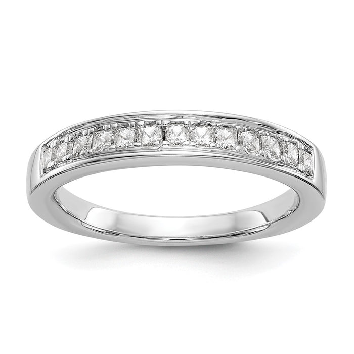 Buy Affordable 14K White Gold Wedding Band | 1/2 Carat Channel-Set Diamonds-1