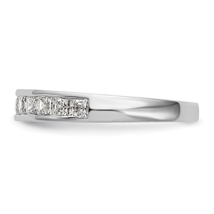 High-Quality 14K White Gold 3/4 Carat Diamond Wedding Band - Stylish & Affordable-3