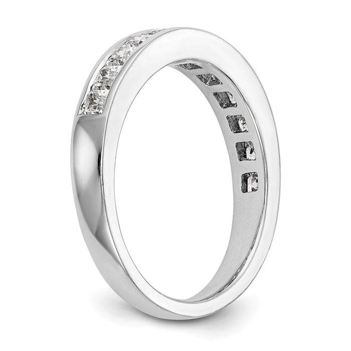 High-Quality 14K White Gold 3/4 Carat Diamond Wedding Band - Stylish & Affordable-6