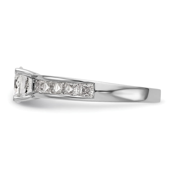 Buy Exclusive 14K White Gold Semi-Mount Engagement Ring for 1 Carat Gem-3