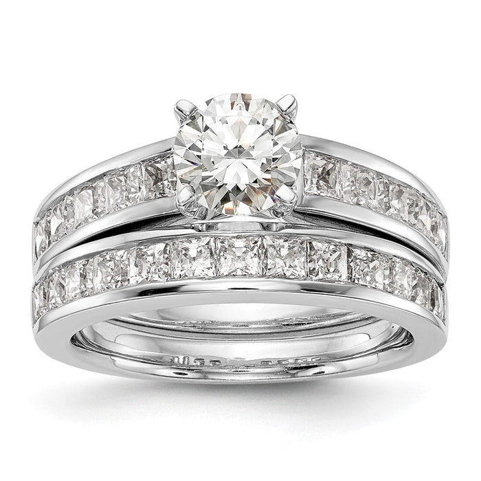 Buy Exclusive 14K White Gold Semi-Mount Engagement Ring for 1 Carat Gem-7