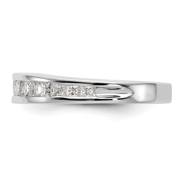 Exclusive 14K White Gold 1.16 Carat Channel-Set Diamond Wedding Band, Luxury-3