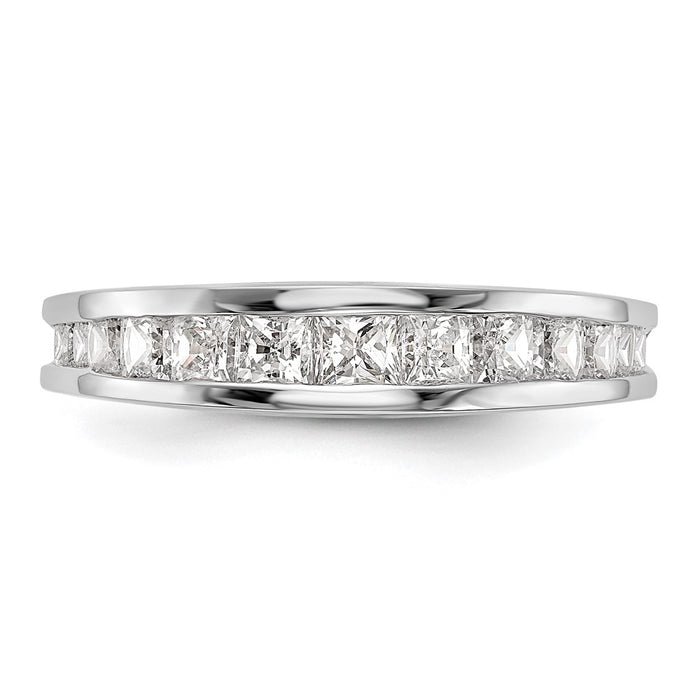 Exclusive 14K White Gold 1.16 Carat Channel-Set Diamond Wedding Band, Luxury-4