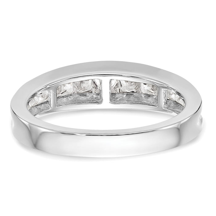 Exclusive 14K White Gold 1.16 Carat Channel-Set Diamond Wedding Band, Luxury-5
